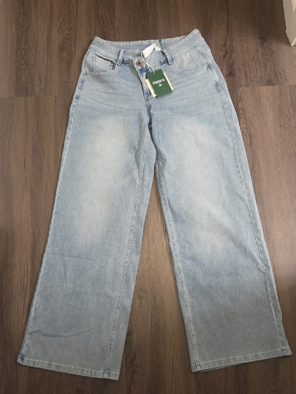 HALARA Light Blue Wide Leg Jeans